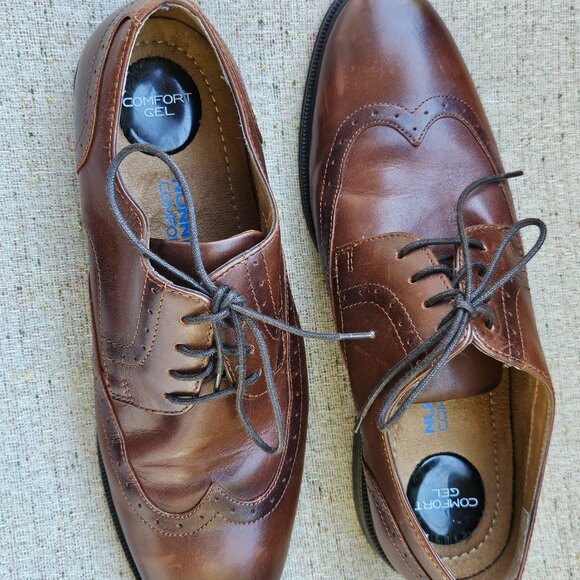 Nunn Bush Men Shoes Sherwood Comfort GEL Oxfords Dress Brown Shoe 9M - Picture 8 of 13